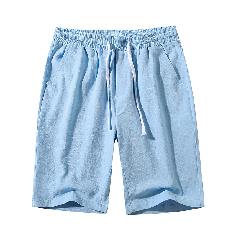 Zwembroek Voor Heren, Zwemshort Met Compressieliner, 2-In-1 Sneldrogende Strandshorts Voor Heren, Trekkoord Voor Heren Met Ritssluiting: L / Sky Blue