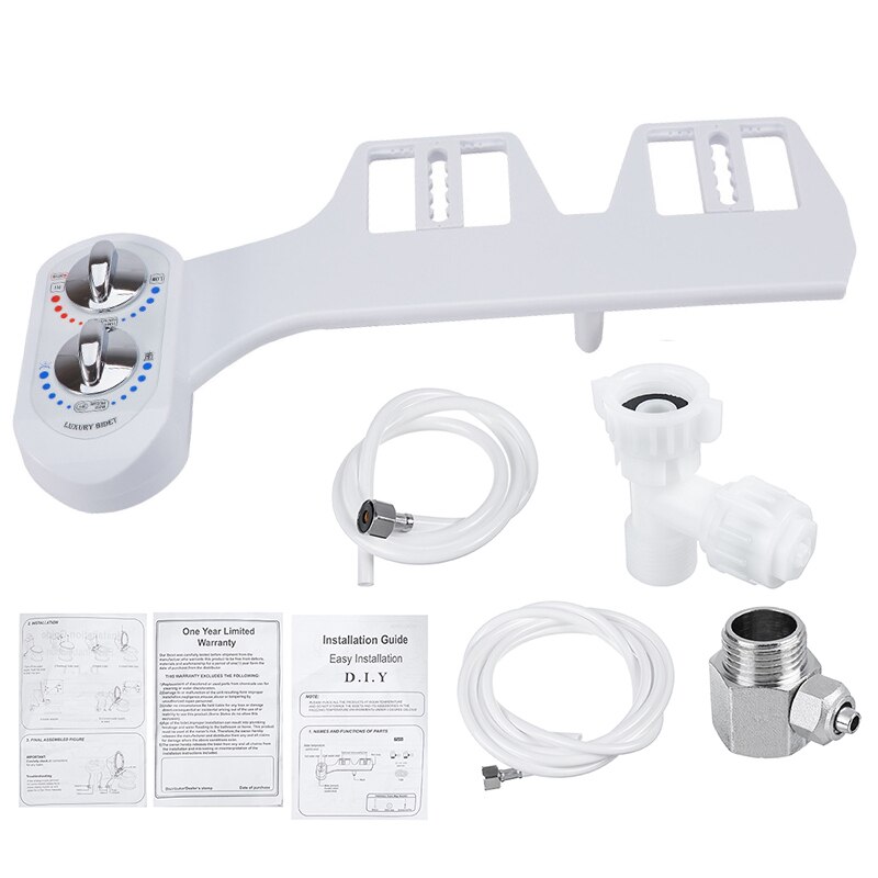 Badkamer Koud/Warm Water Toilet Verse Waternevel Non Elektrische Bidet Toilet Seat Attachment Enkele Zelfreinigende Nozzle