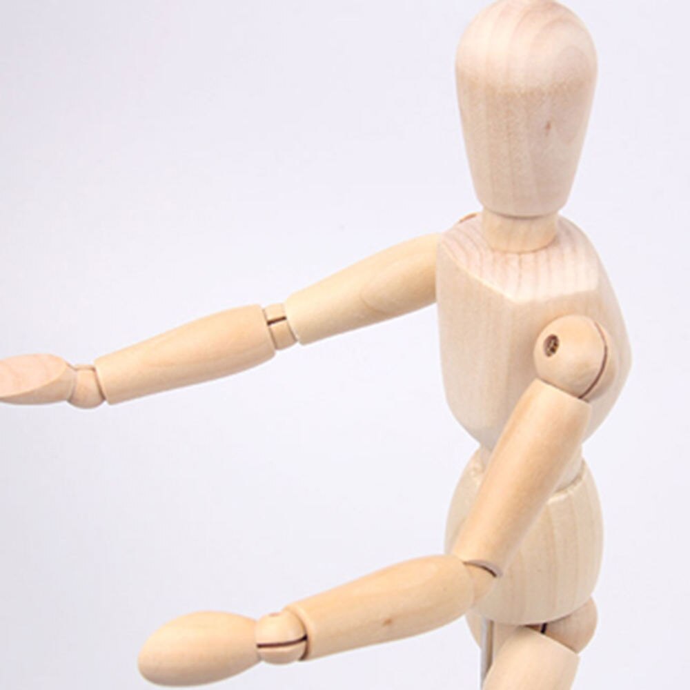 Wooden Joint Model Dolls 4.5/5.5/8 Inches Sketch Model Bauble Human Artist Wooden Manikin Drawing Mannequin Model