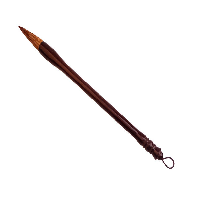 Ezone træ skrivebørste kinesisk kalligrafi praksis weasek ulv hår børste til akvarel blæk maleri almindelig script levering