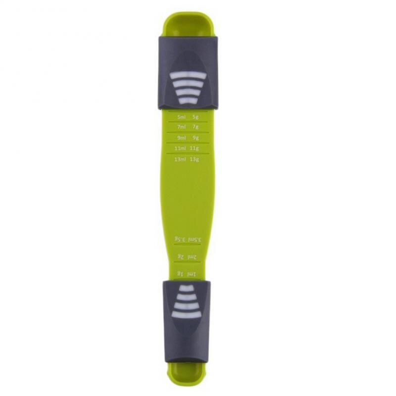 Kitchen Measurement Spoon Double End Adjustable Scale Measuring Spoon Meter Cooking Tool Kitchen Accessories Gadgets Kitchenware