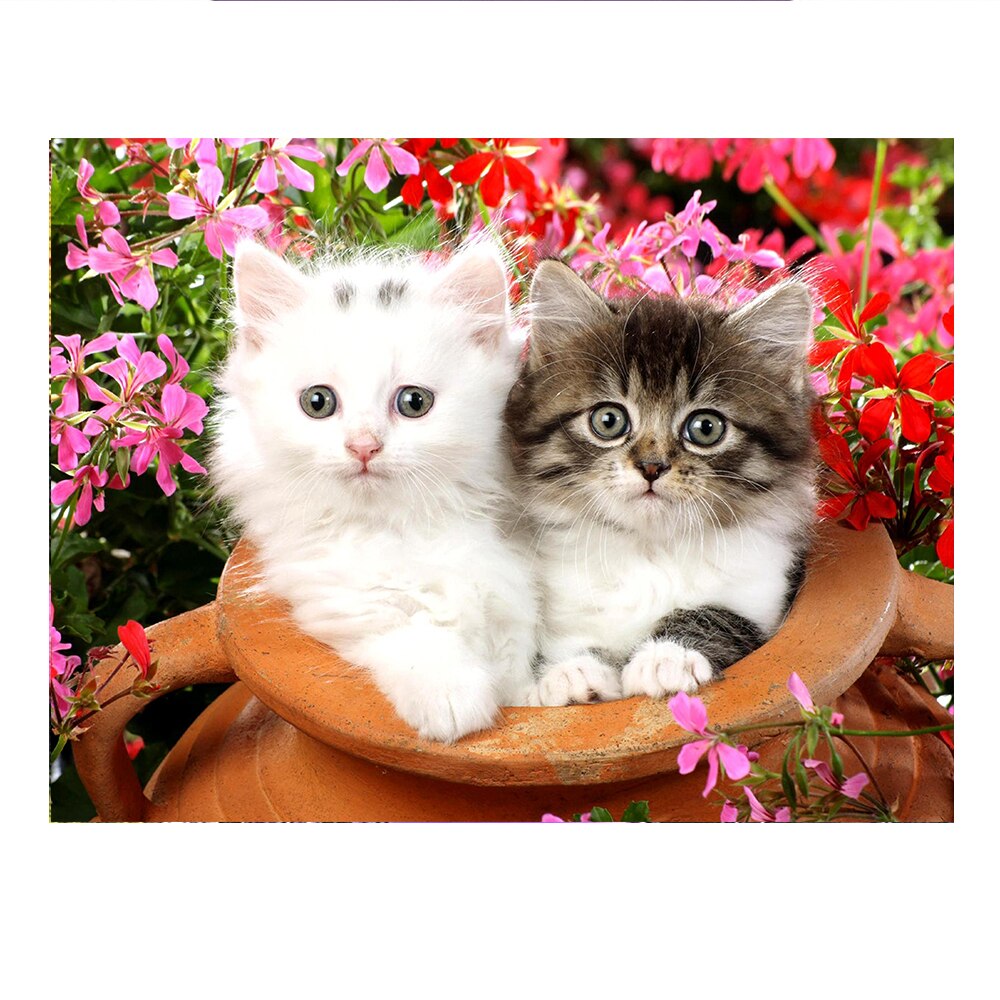 Tableau-Toile,HOMFUN 5D Bricolage Diamant Peinture Point De Croix