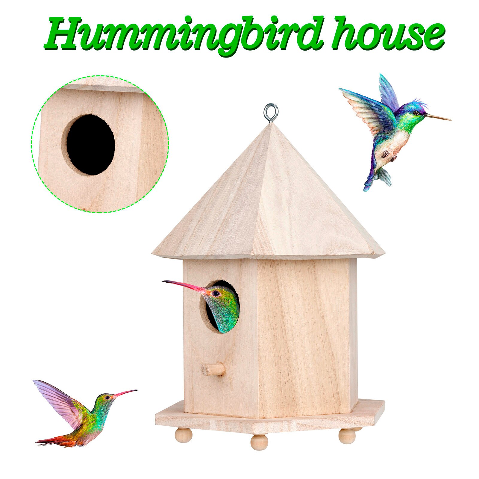 stenen huisje vogelhuisje kolibrie vogelhuisje voor buite