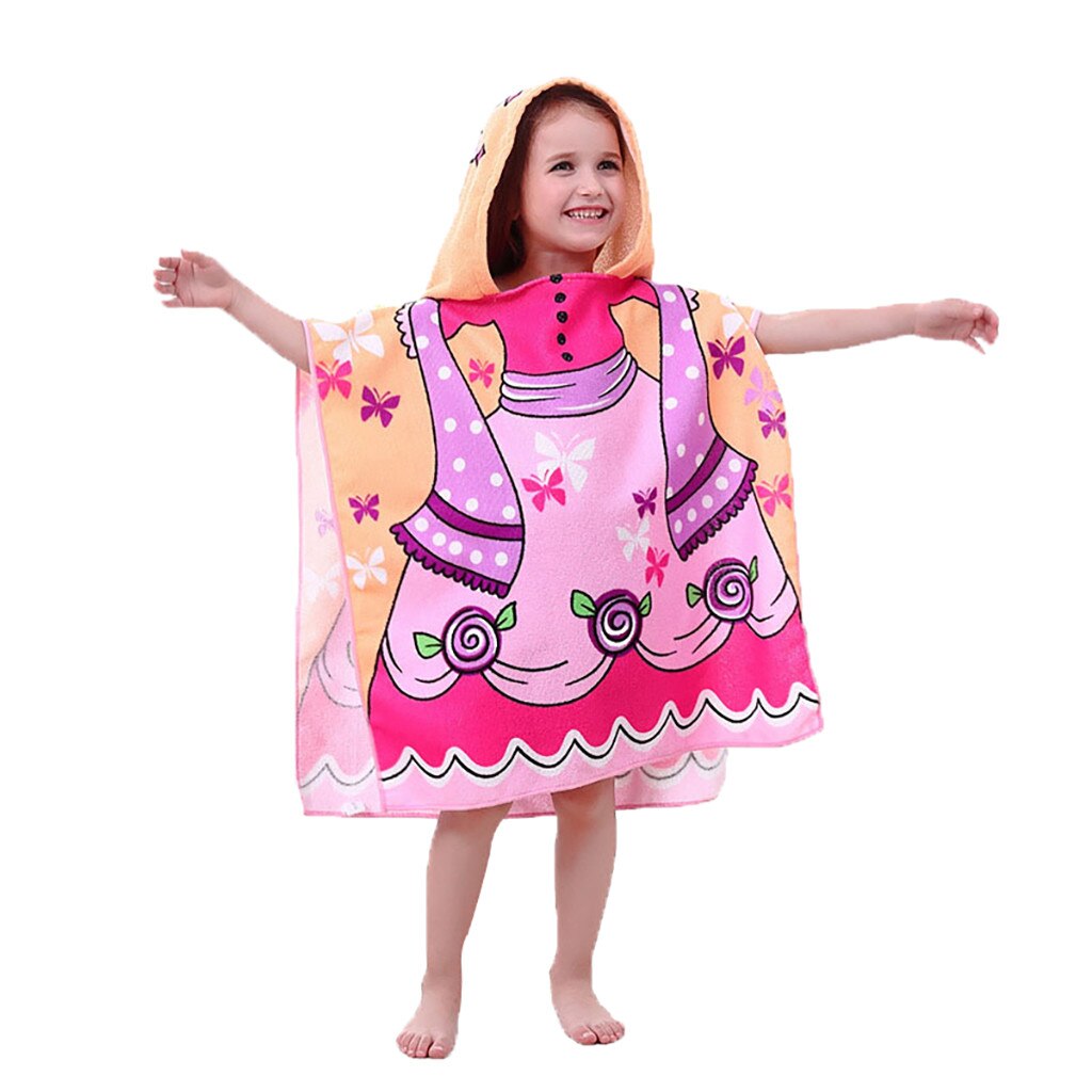 Toalla de playa con capucha para niños, estampado de tiburones, suave piscina, Poncho, capa, niños, bata de baño para Niños #15