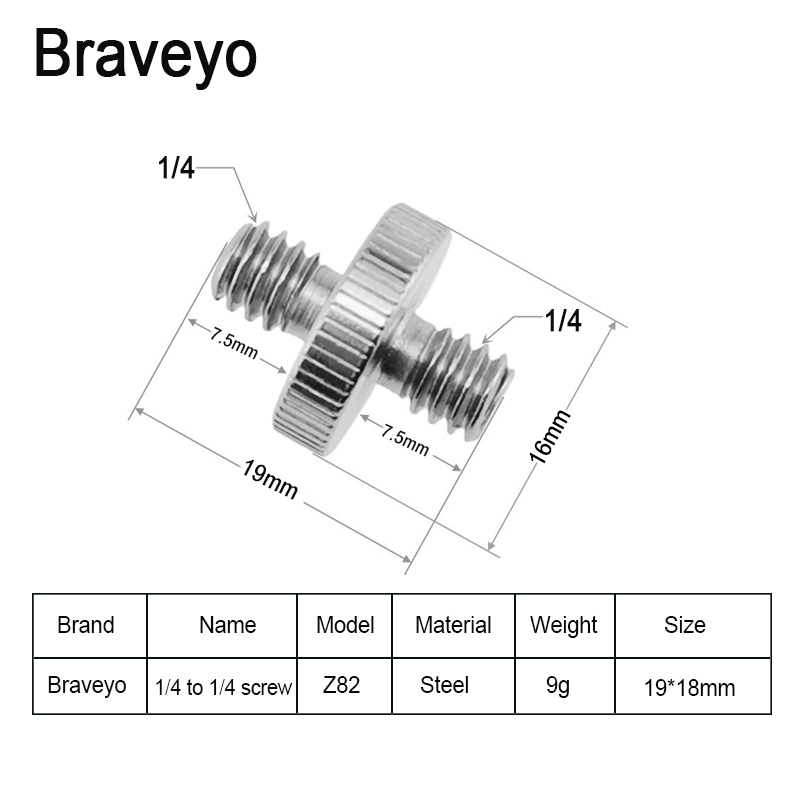 Juego de tuerca de tornillo de conversión de cámara, adaptador de soporte de fotografía de transferencia mutua 1/4 3/8, accesorios, tornillo de liberación rápida para Dslr: Verde