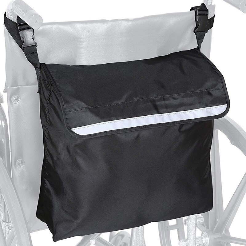 Bmdt-rullstolsväska utomhus portabel rullstol ryggsäck shopping förvaring skoter rollator ram förvaring handväskor
