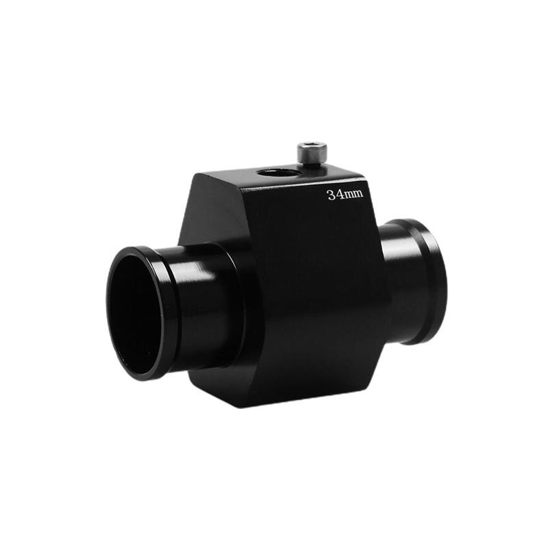 Durable Water Temp Gauge Radiator Temperature Aluminum Water Temp Joint Pipe Sensor 40mm 36mm 34mm 30mm 28mm Hose Adapter: 34MM