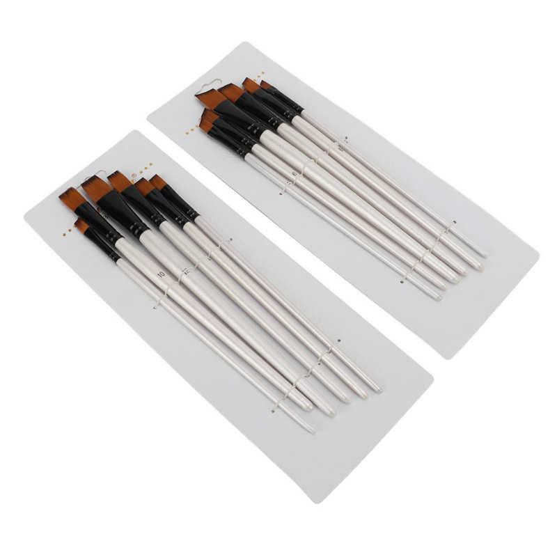 Kleine Kwast Flexibele Verf Borstel Set Voor Gouache Voor Aquarel Voor Olieverf: Default Title