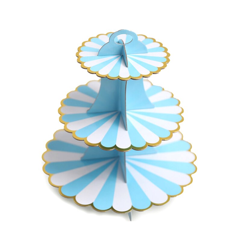 Cake Stand Display Tower 3-Layer Cupcake Stand Food Display Stand Cake Stand Wedding Decoration Birthday Party Favor: B