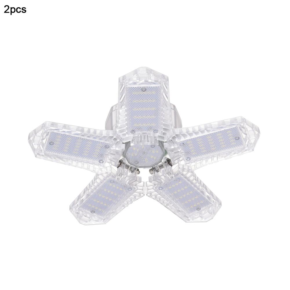100w 180w LED Garage Light 5 Leaf Deformation Fan Ceiling Light E26 Industrial Lamp For Workshop Warehouse 85-265V: 2pcs 100w