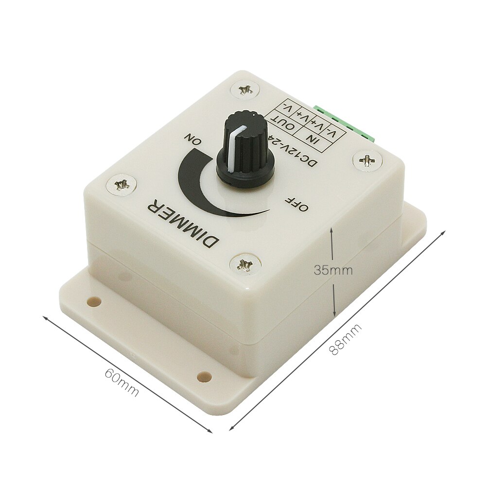 LED Dimmer 12 V 24 V 8A Verstelbare Helderheid Controller voor LED Strip Licht Lamp