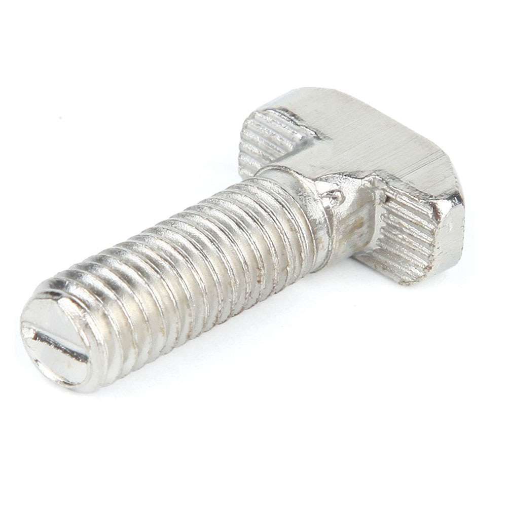 50 pçs/lote M5x12 M5x16 M5x20 T Parafusos Parafuso para o Padrão DA UE 2020 Trilho Linear Perfil De Alumínio, 50 pcs M5 Porcas Da Flange do Hex Opcional