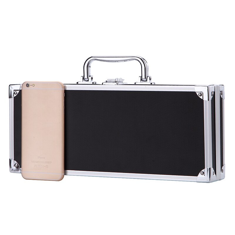 350x145x70mm Toolbox Aluminum Tool Box Portable Instrument Box Storage Case Suitcase Travel Luggage Organizer Case