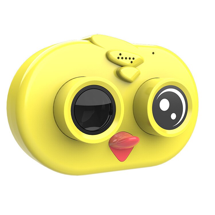 120 Lark Child/ Ugly Duckling Camera Cartoon Mini Digital Camera Wifi HD Children Small Slr Wonderful Birthday Christmas: Yellow / With 8GB TF Card