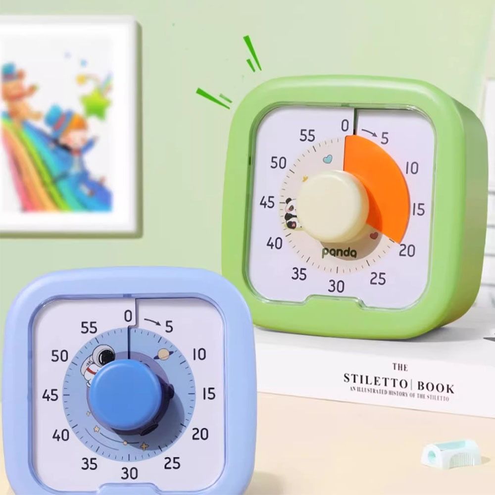 Leiser Betrieb, visueller Schreibtisch-Timer, Zeitmanagement, 60 Minuten Countdown-Timer mit Stand-Visualisierung, Küchentimer