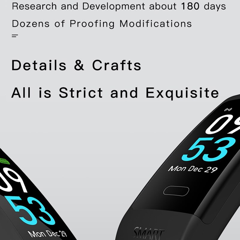 Bluetooth smartwatch fitnesstracker hartslagmeter stappenteller slaapmonitor sport smartwatch