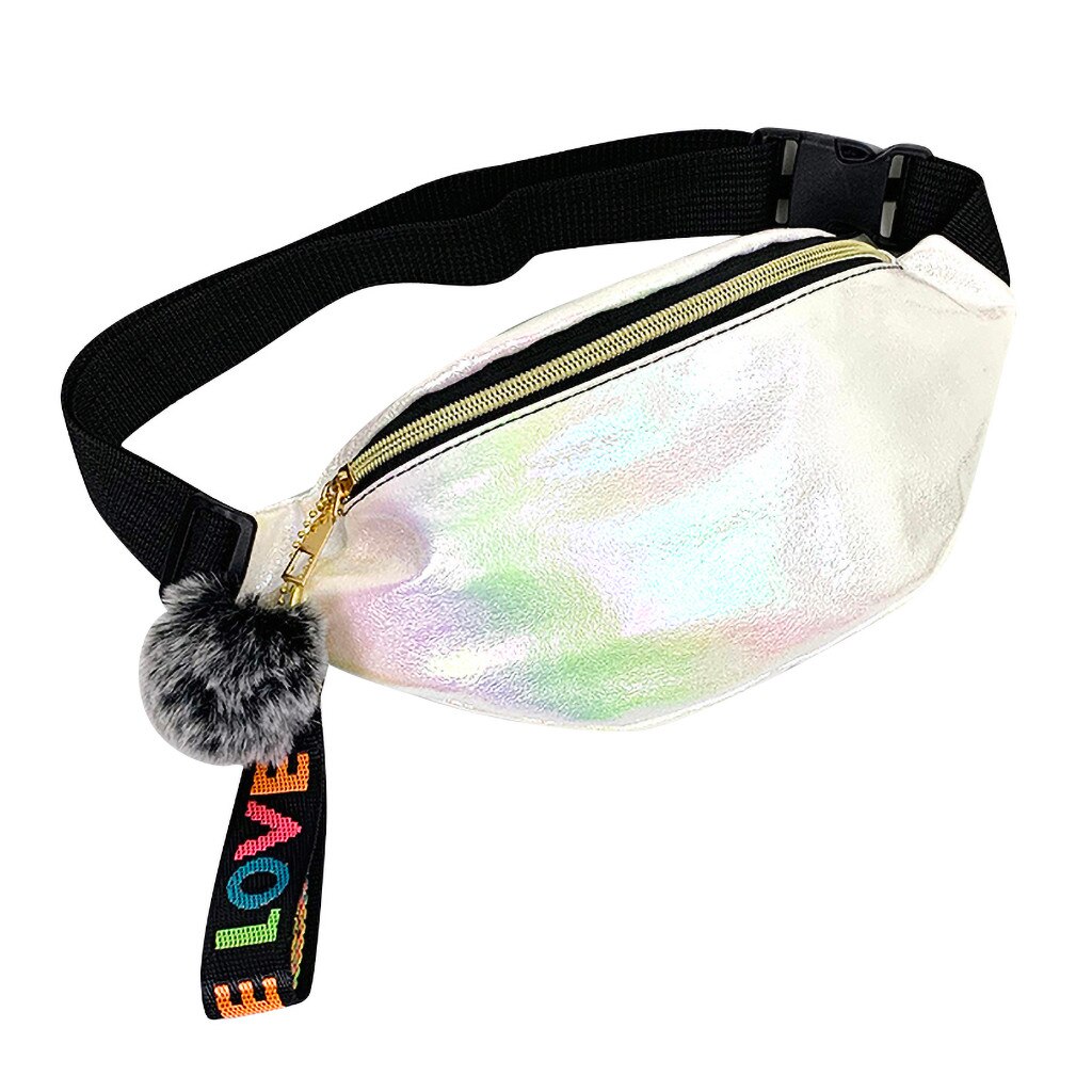 Women Waist Pack Fanny Pack Unisex Men Women belt bag Solid Simple Coin Pouch Travel Sport Small Large Capacity Shoulder Bag: White