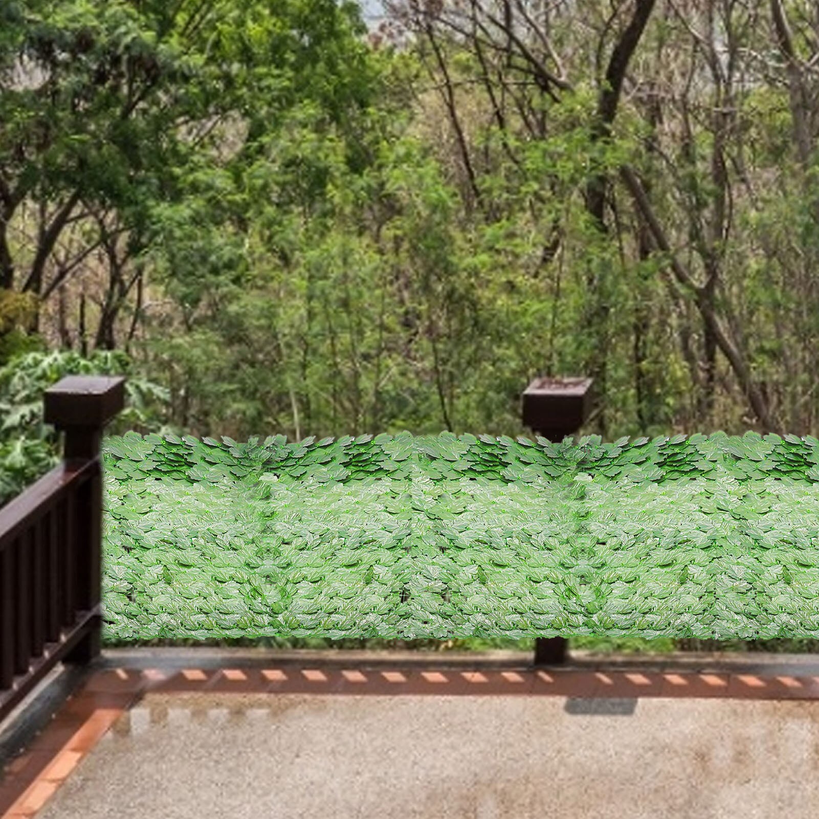 1*3M Artificial Privacy Fence Screening Roll Garden Artificial Ivy Leaf Hedge Fence For Outdoor Indoor Patio Decor Yard Fence