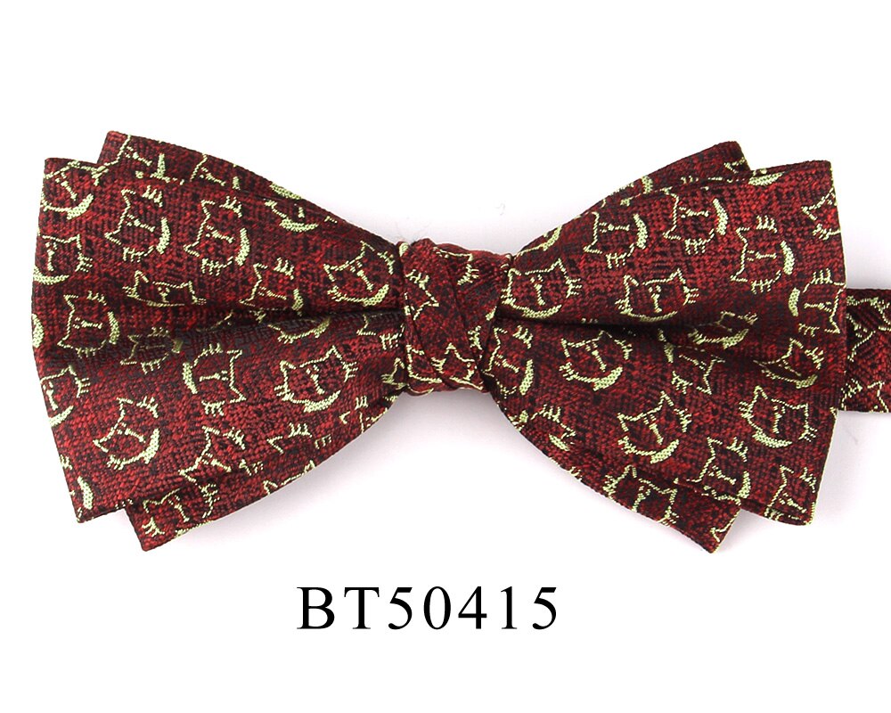 Pajarita Floral para hombre y mujer, corbatas de Cachemira para adulto, trajes para hombre, pajarita para , boda, pajaritas con patrón de animales: BT50415