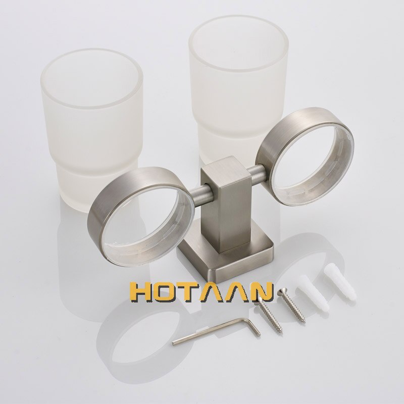 SUS304 Stainless steel Tumbler Holder Cup &amp; Tumbler Holders Toothbrush Holder Bathroom Accessories Banheiro YT-13408