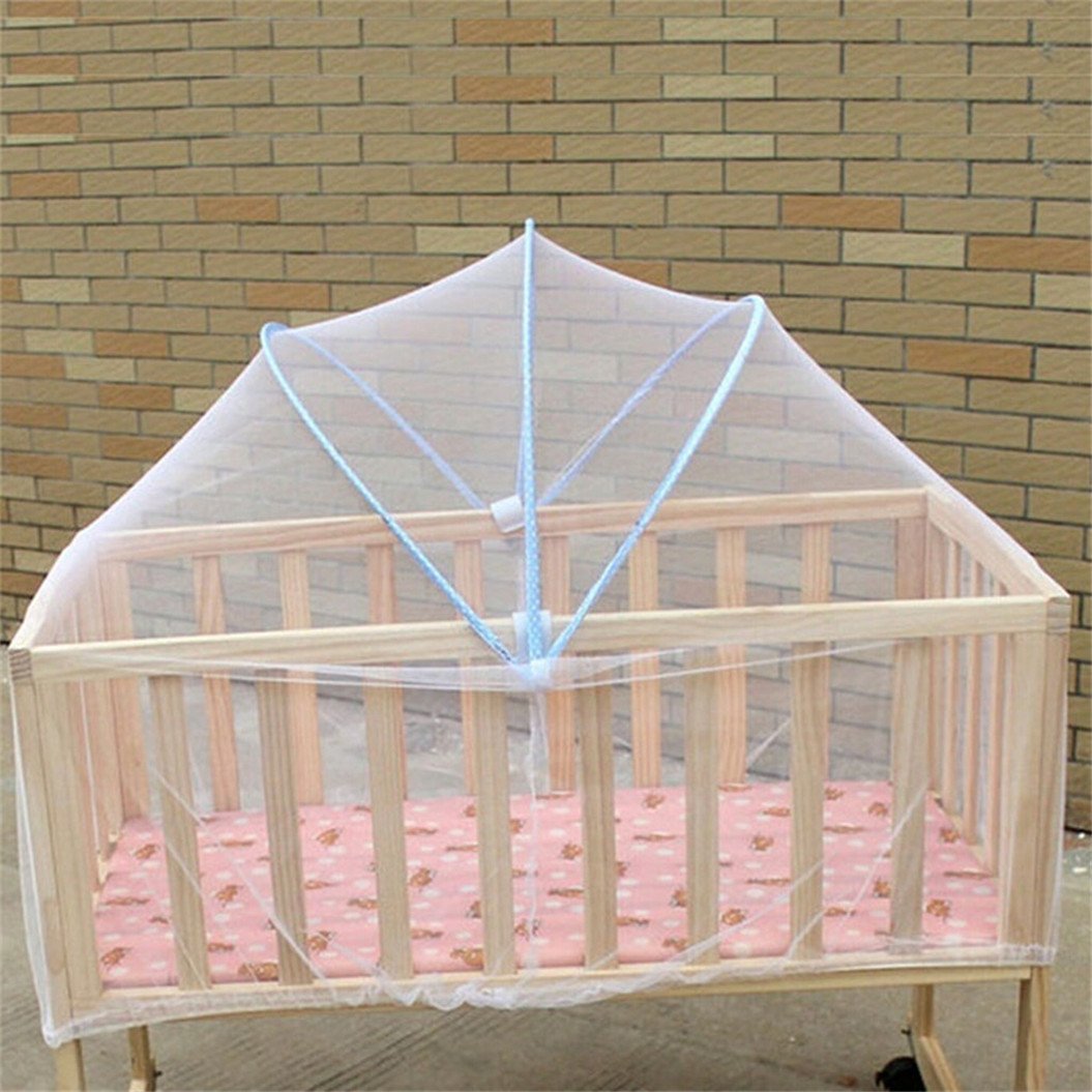 1 x Baby Cradle Bed Mosquito Nets Summer Baby Safe Arched Mosquitos Net, Random Color