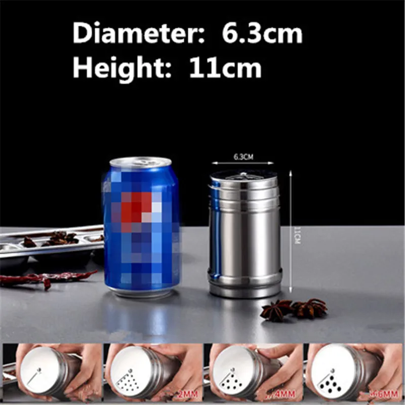 Caja de condimentos para barbacoa, tarro de comino, tarro de condimentos comercial, Caja de almacenamiento de especias, estante de especias, tarro de pimienta, pulverizador: 3