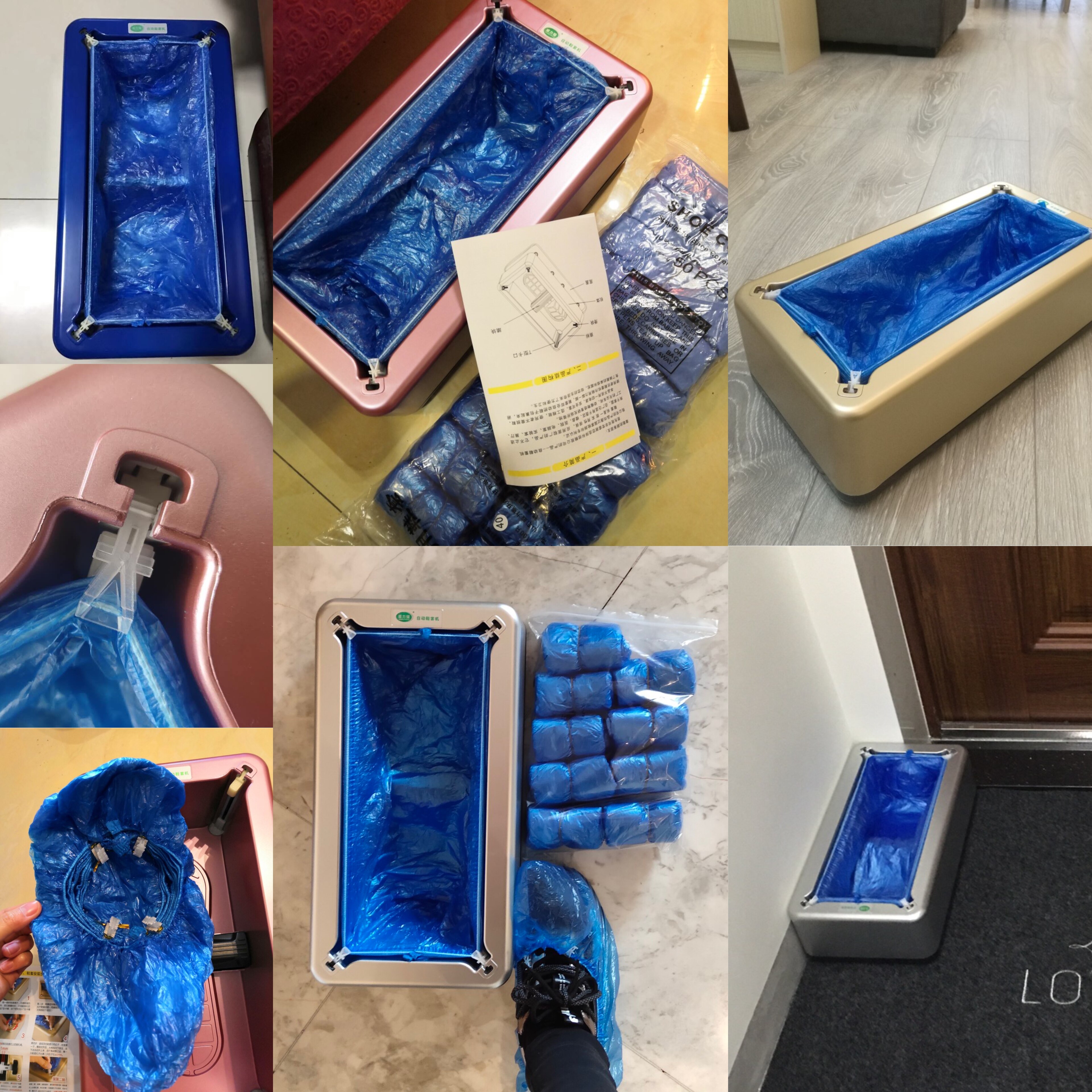 Máquina automática para cubrir zapatos, máquina para el hogar, zapatillas desechables, máquina dispensadora de tapa de zapato , Corona