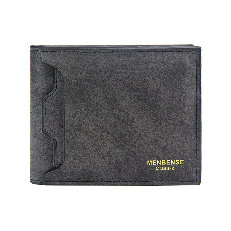 Mænds pu læder tegnebog kort multi-deck mænds tegnebog stilarter herre tegnebog mænds taske: B