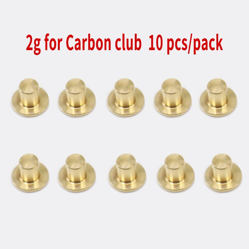 10pcs set Golf club weight head accessories Shaft Plug Assembling kits Copper Nail Brass Swing carbon/steel size .370 .335 .350: 2g for Carbon club