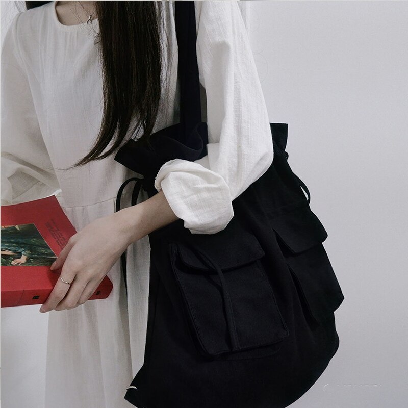 Rugzak dames preppy schooltassen voor tieners meisjesrugzak straatstijl onregelmatige vrouwelijke canvas reistassen wit