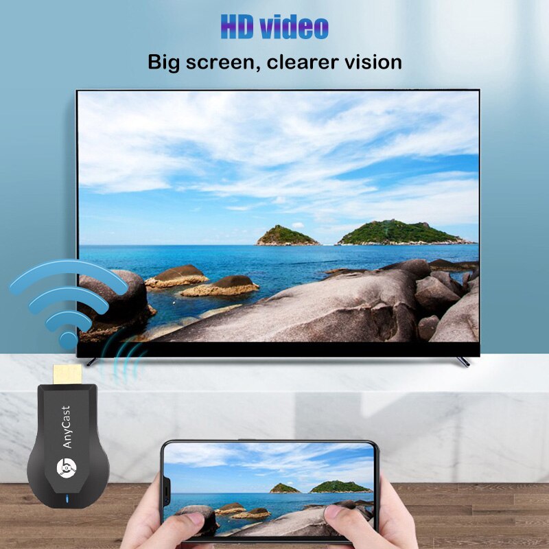 Anycast M4 2.4G 4K Miracast tout moulage sans fil DLNA AirPlay HDMI TV bâton Wifi affichage Dongle récepteur pour IOS Android PC