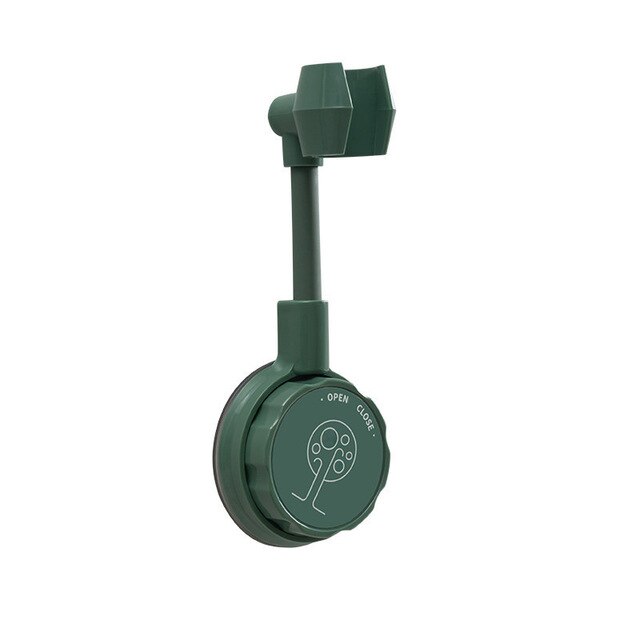 Staffa per doccia regolabile universale senza punzonatura a 360 ° supporto per soffione doccia per bagno ugello doccia base fissa supporto per doccia creativo: verde