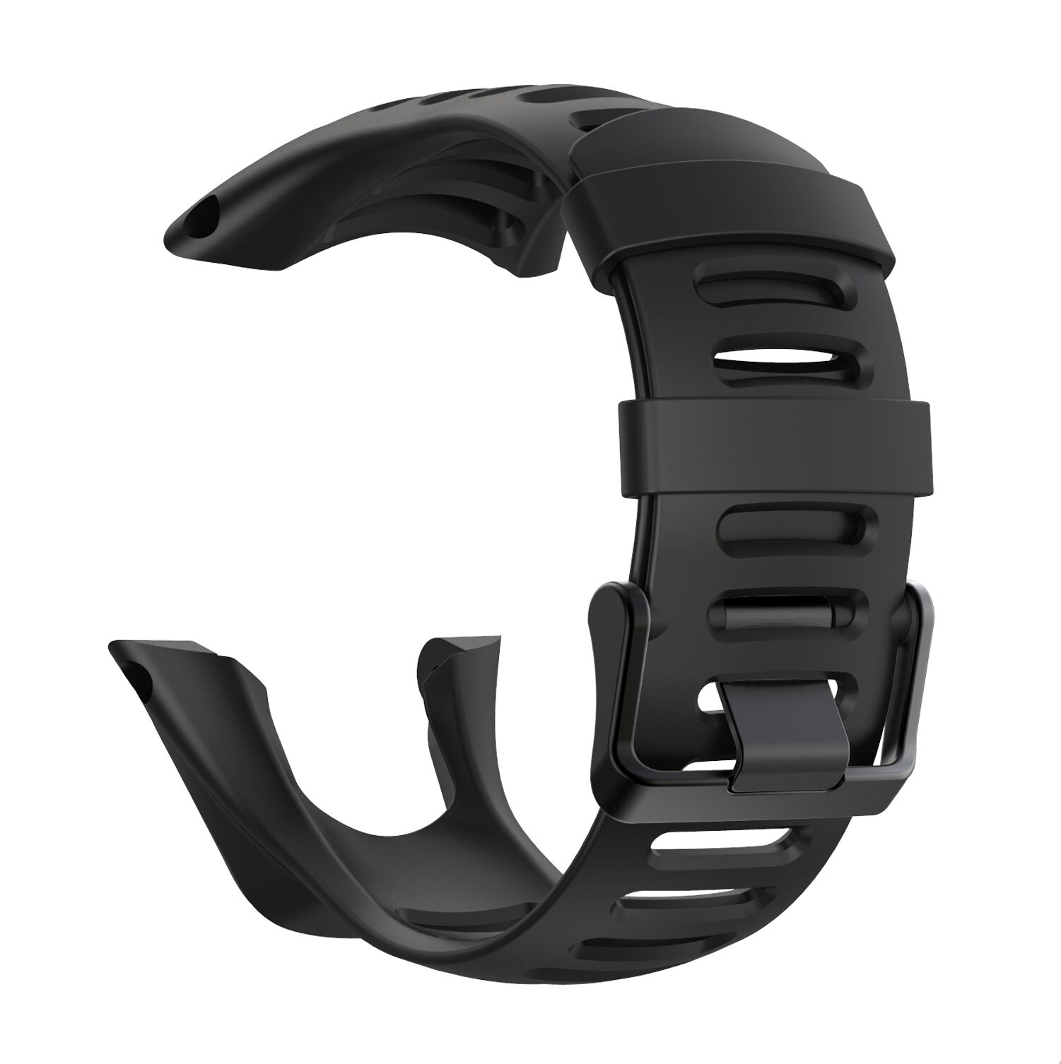 Correas de silicona para SUUNTO Ambit 1/2/3/2S/2R/3P/3S/3R, accesorios de repuesto para pulsera inteligente deportiva, 24mm: Black