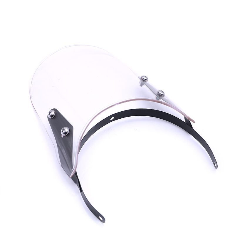 For Royal Enfield Classic Desert Storm Bullet 500CC Interceptor Motobike Windshield Headlight Fairing Wind Deflector Windscreen: Transparent