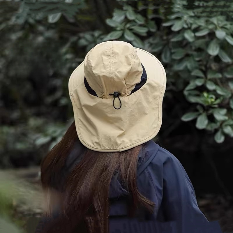 Sommer Breite Große Krempe Männer Fischer Hütte Wasserdicht UV Schutz Sonne Kappe Wandern Angeln Klettern Übergroßen Safari Eimer Hüte