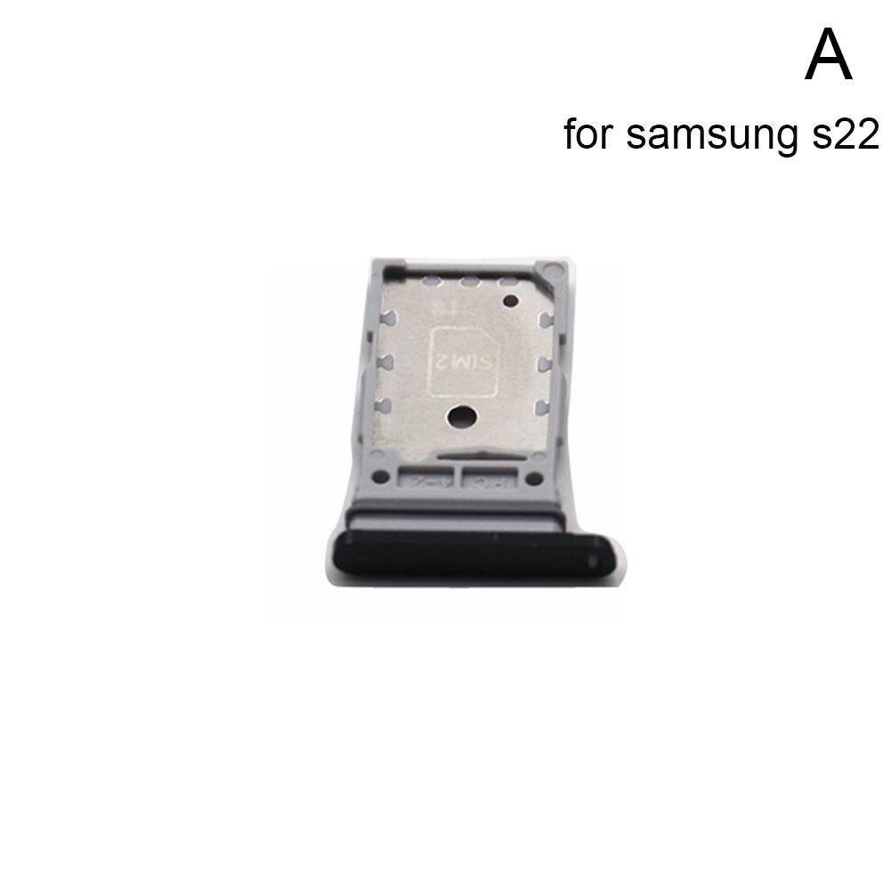 Sd Sim Card Trays Voor Samsung Galaxy S22 Serie Mini Telefoon Kaarthouder Sim Chip Reader Card Slot Houder Lade zilver Zwart Q5S2