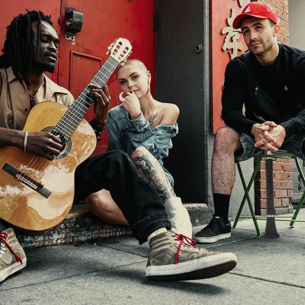 Compact Pocket Size Beginner Student Wind Instrument Clarinet with Reed