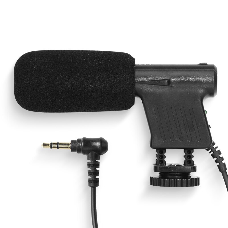 Oppladbart kamera stereomikrofonfotografering for sony /canon/nikon dslr kamera videokamera mikrofon