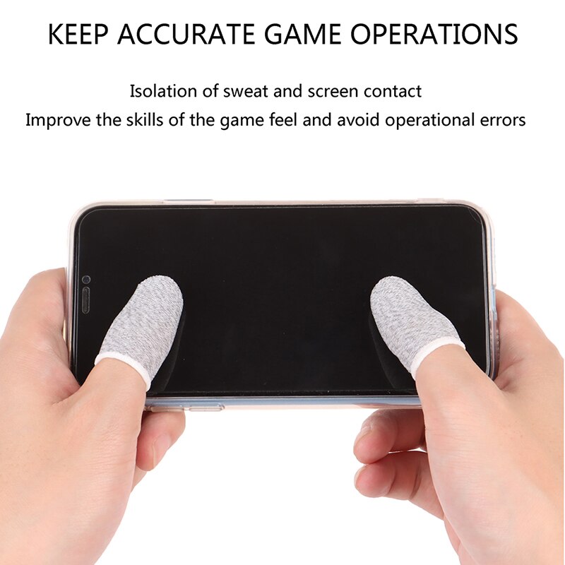 10 pièces jeu Mobile anti-transpiration doigts gants écran tactile pouces doigt manchon