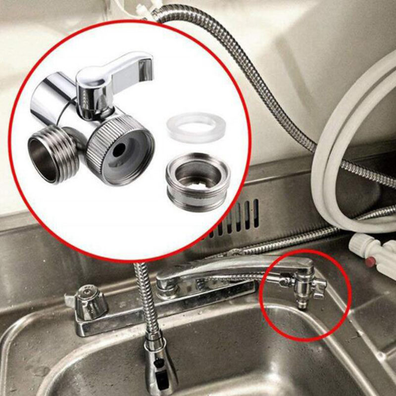 3 Way Tee Schakelaar Kraan Adapter Connector Driewegklep Voor Douchekop Diverter Thuis Badkamer Douche Kranen Water separator