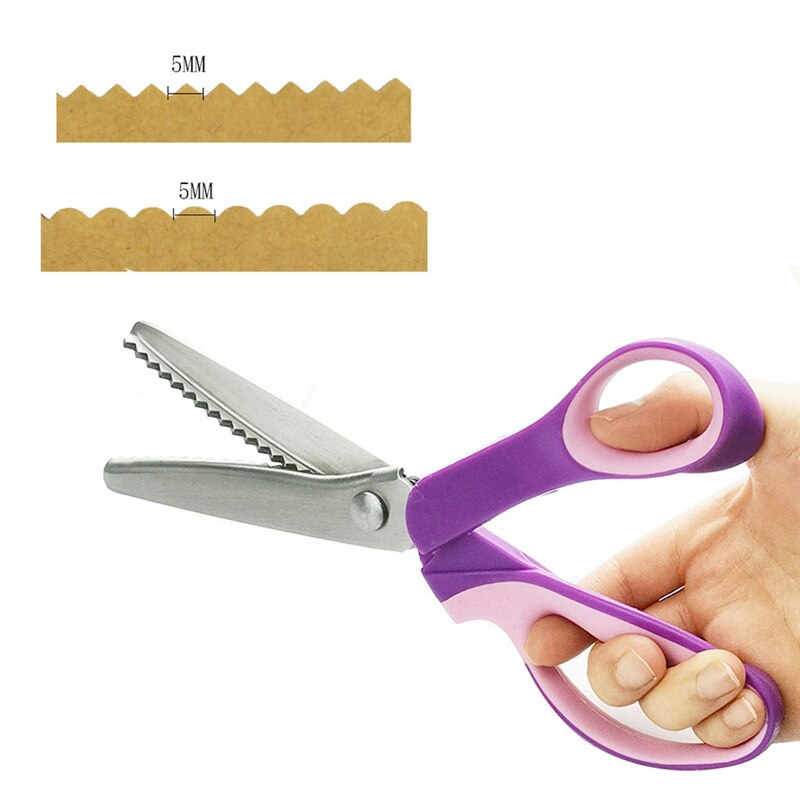 Tijeras para sastre de cuero en Zigzag, en forma de abanico, tejido de costura , Sastre, tijeras para tela, accesorios de costura