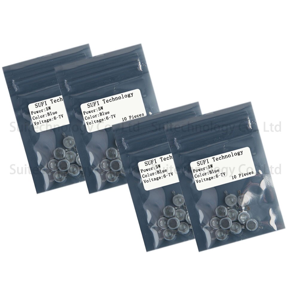 Krachtige led cob lamp smd lampen chip 1w 3w 5w 10w 20w 30w 50w 100w blauw 460-470nm voor podiumverlichting buitenmuurschijnwerper