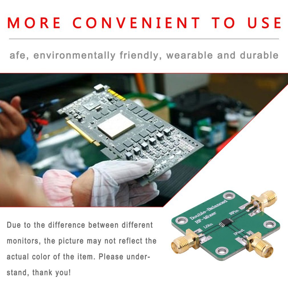Microwave Radio Frequency RF Double Balance Mixer RFin=1.5-4.5GHz RFout=DC-1.5GHz LO=312 Standard SMA Female Connectors