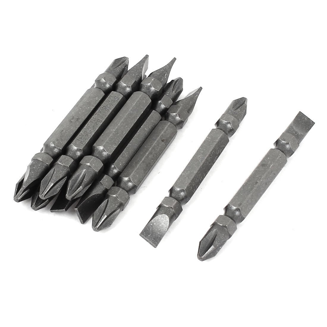 Magnetic Hex Shank Phillips Slotted Double End Screwdriver Bits 10 Pcs