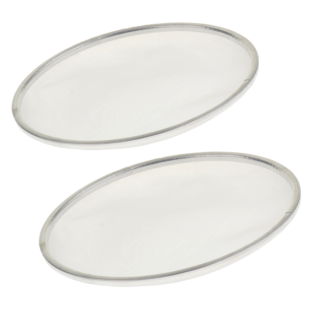 2pcs Double Layer Mesh Drum Set Heads Replacement Drumhead Aluminum Frame, 8inch & 10inch