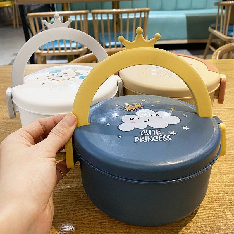 304 Stainless Steel Insulated Lunch Box Portable Korean Student Office Worker Men Women Lunch Box Large Capacity Lunch Bucket