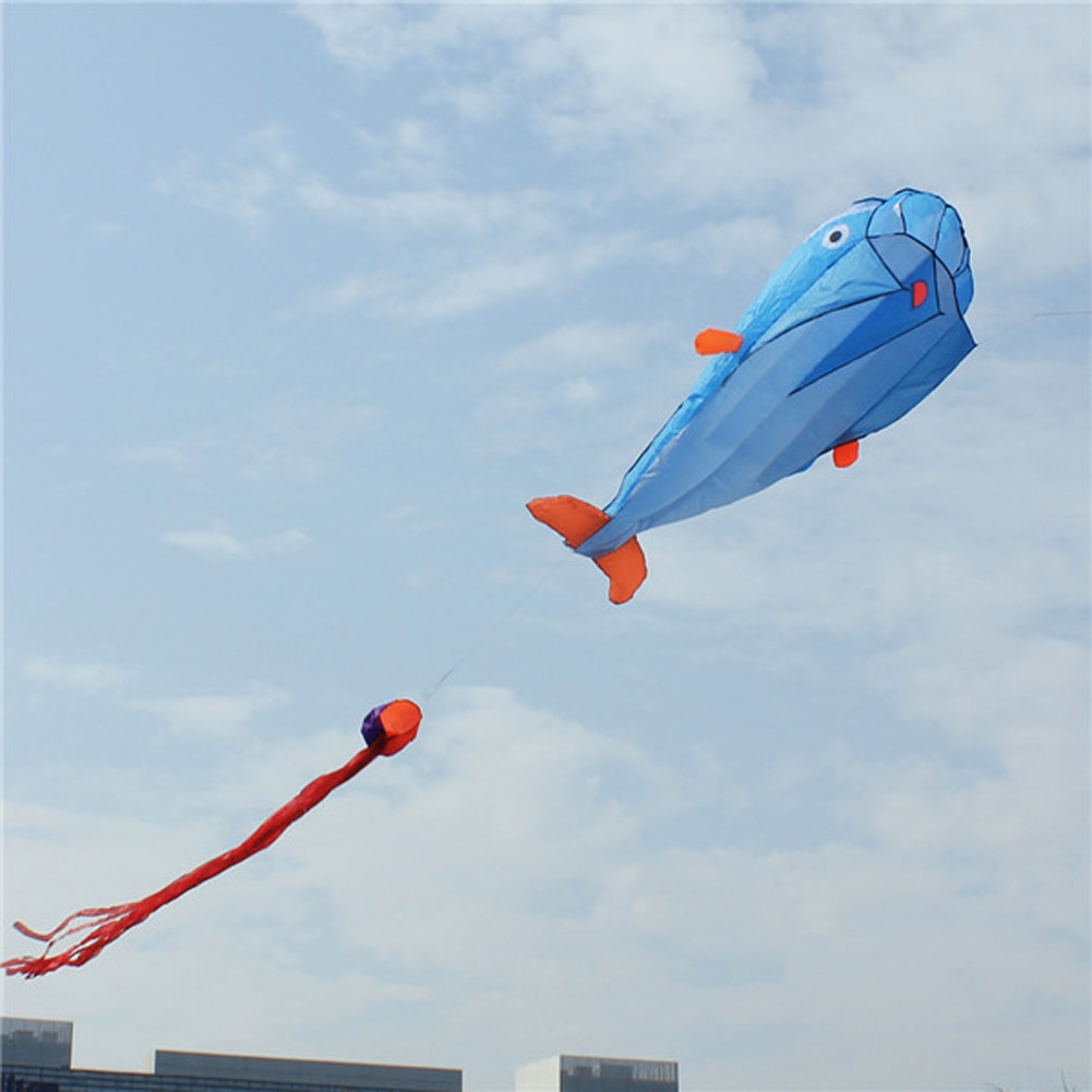 3D Dolfijn Kite Enorme Parafoil Giant Outdoor Fun Sport Kids Kite Outdoor Sport Dolfijnen Vliegende Vliegers Speelgoed Parachute Te fly