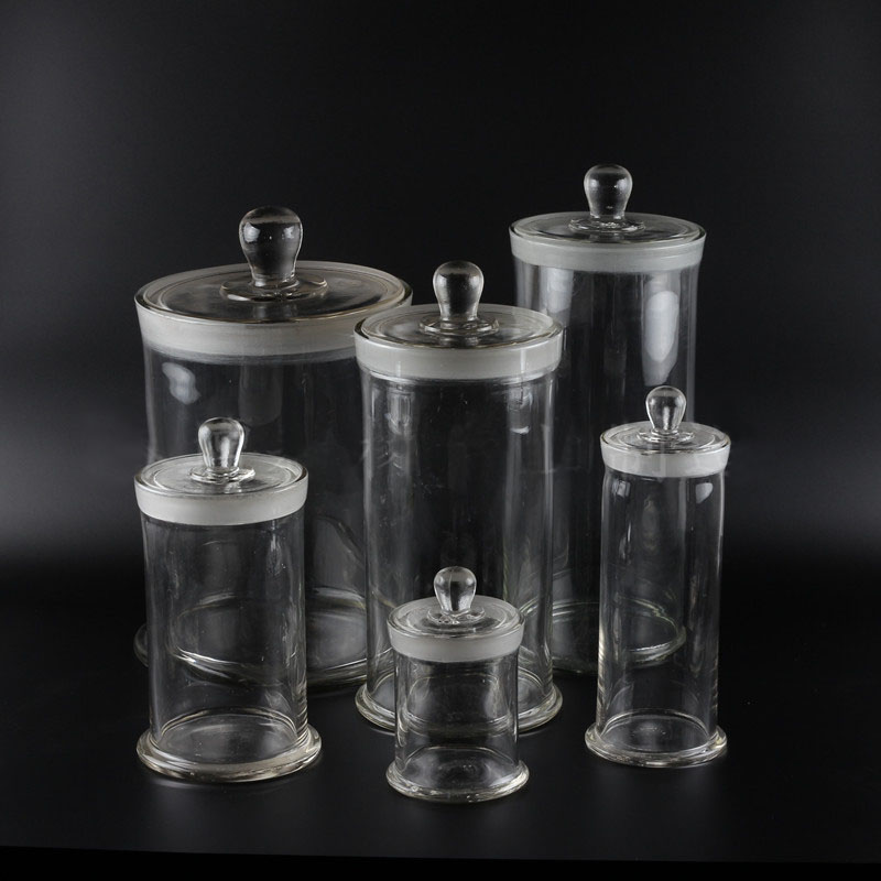 Definition Transparent Specimen Cylinder Frosted glass Cover The Sample Show Bottle