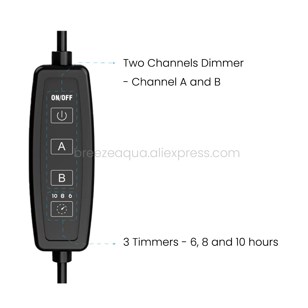 Spectra SP20 110-240V 20W Freshwater Refugium Saltwater Coral Reef Marine LED Aquarium Light for Nano Fish Tank