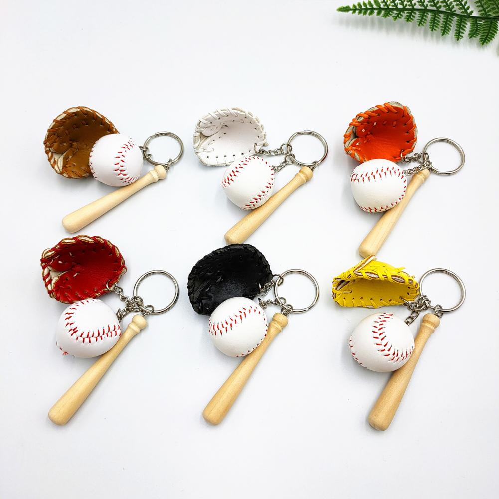 Porte-clés de Baseball en trois dimensions, 2 pièces, décorations, pendentif , rangement de jouets pour la maison